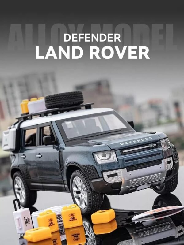 1:24 Defender Outdoor Edition Die-Cast Metal Pull Back Car with 6 Openable Doors with Sound and Light Toy Decoration car Best Gift Toys for Kids ?Multicolour? - Image 4