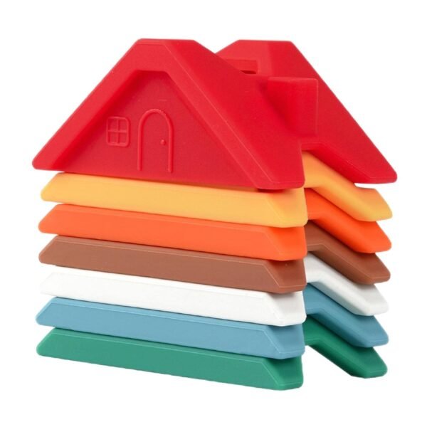 bnf® Silicone Stacking Toys Fine Motor Skills Educational Toy for Children Red Baby | Toys for Baby | Developmental Baby Toys - Image 5