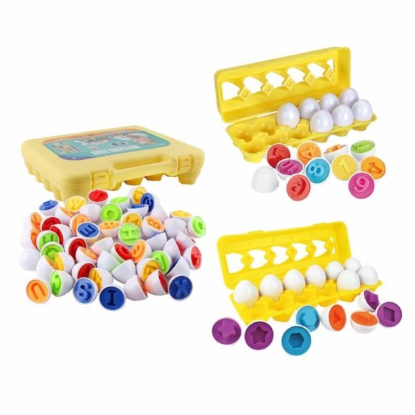 bnf® Toddler Matching Egg Toys Kids Early Educational Learning Toy Style 1 Baby | Toys for Baby | Developmental Baby Toys - Image 5