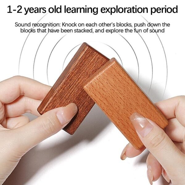 Kids Wooden Building Blocks Early Educational Toy Activity Toy for Kids 32x31.5x5cm|Toys & Hobbies | Games | Other Games|1 Set Building Blocks - Image 3