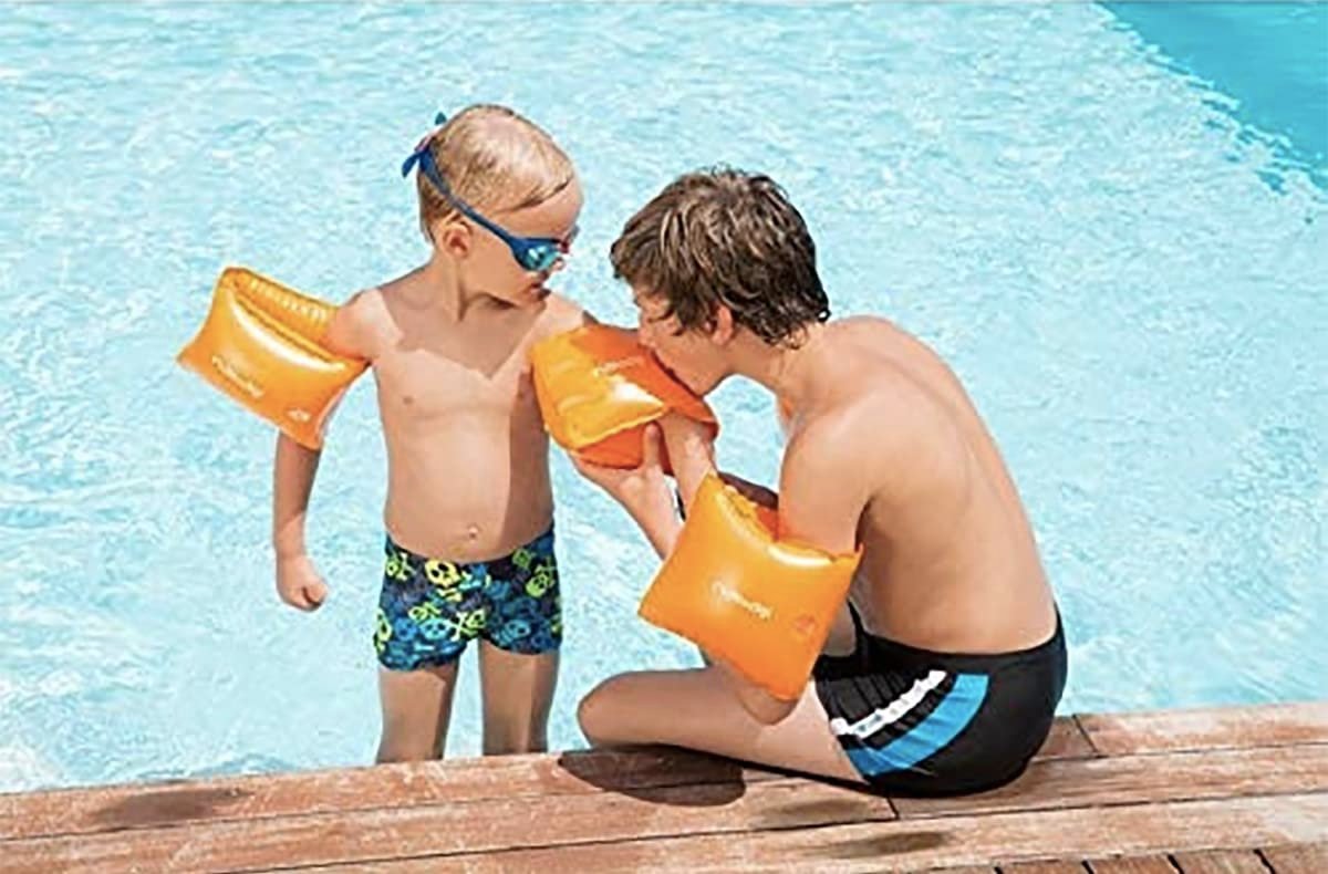 Fancydresswale Swimming Set for Kids with Swimming Goggles, Cap and Swim Ring, Random Colors and Design; Suitable of 3-6 Years (Arm Band) - Image 4