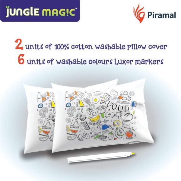 Jungle Magic Doodle Artz Seasons, White, Cotton - Image 3