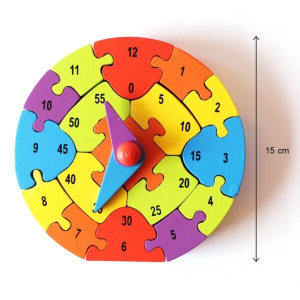 Shumee Wooden 3D Puzzles (Clock Puzzle) | Early Learning Toy | Time Learning | Educational Learning Clock Toy - Wooden Clock - 3-6 Years | Cognitive Toy for Kids - Image 3