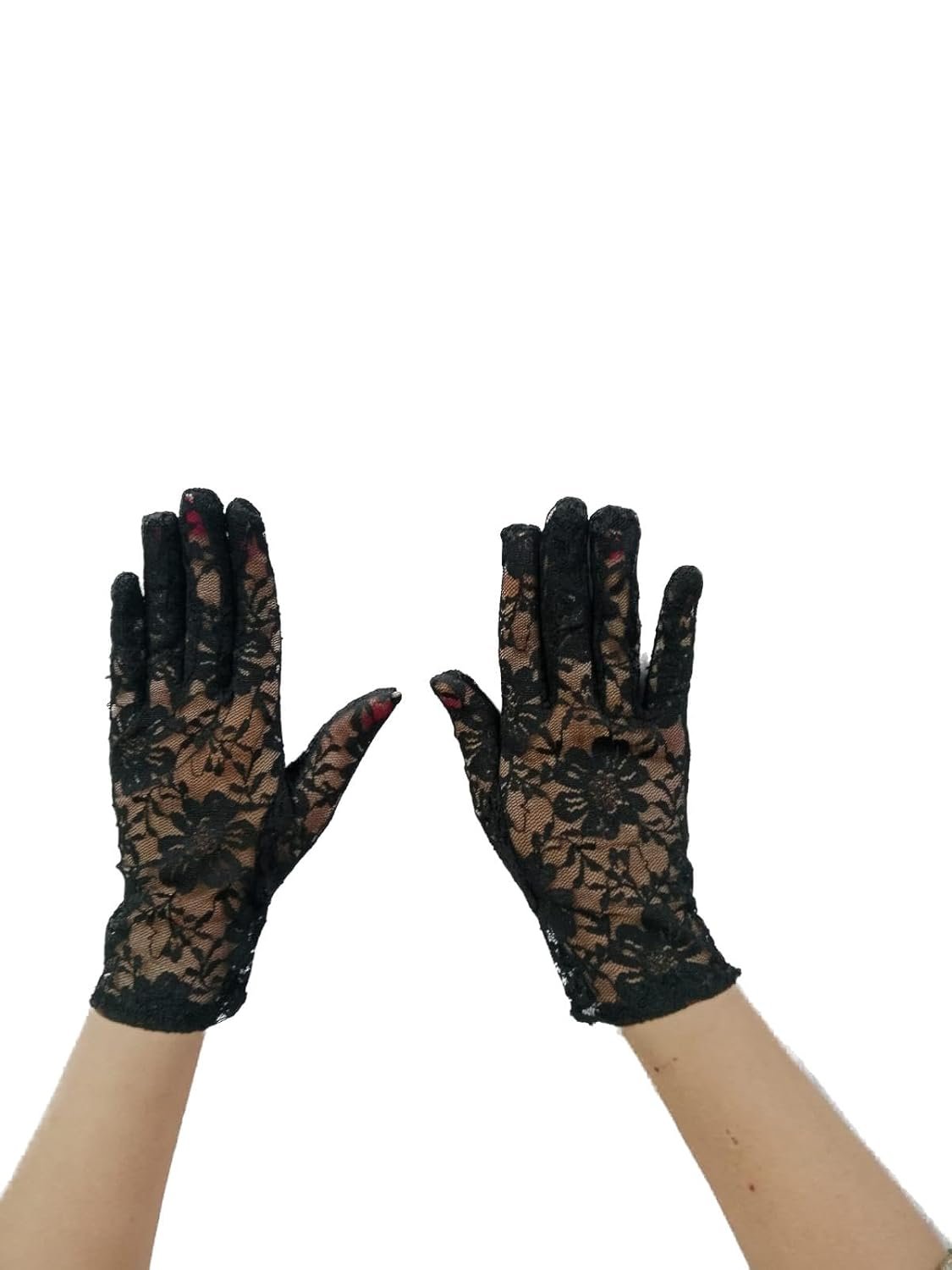 BookMyCostume Black Hand Lace Gloves Dance Costume Accessory for Girls - Image 5