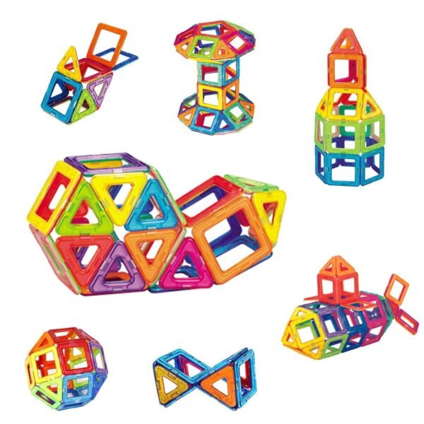 Wembley 24 Pcs Magnetic Blocks for Kids Boy Building Blocks Toddler Activity Toys Brain Toys for Kids 2-4 Years Magnetic Sticks Creative Educational Brain Game