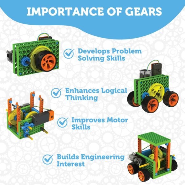 Blix Robotix - Gears Box, Science Kit, Educational DIY Building Set, Construction Toys, STEM Toys for 9+ Years Boys and Girls - Image 5