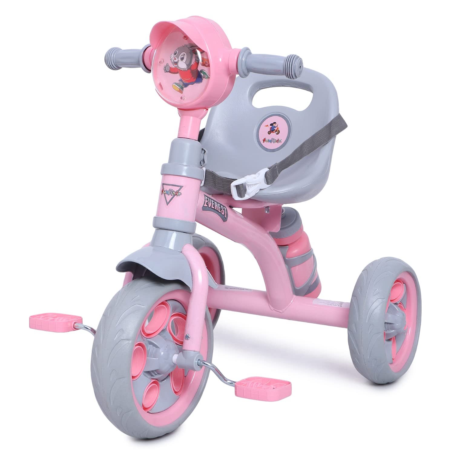 Fun Ride Tricycle Kids Musical Plug and Play Trike 1-4 Ys - Sipper, Seat Belt, EVA Tyre for Indoor and Outdoor - Trike for Boys and Girls - Up to 25 Kg - Made in India, Blue - Image 6
