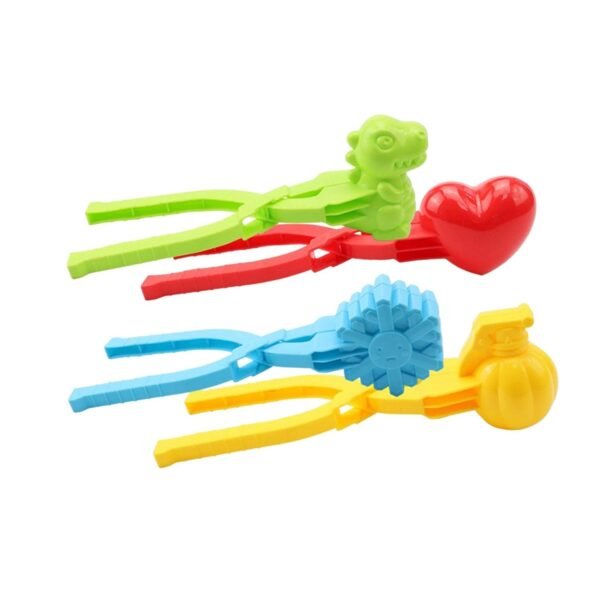 CLUB BOLLYWOOD® 4 Pieces Snow Ball Clamps for Adults Kids Outdoor Activity Beach Sand Toy Heart|Toys & Hobbies | Games | Other Games|4 Snow Clip - Image 5