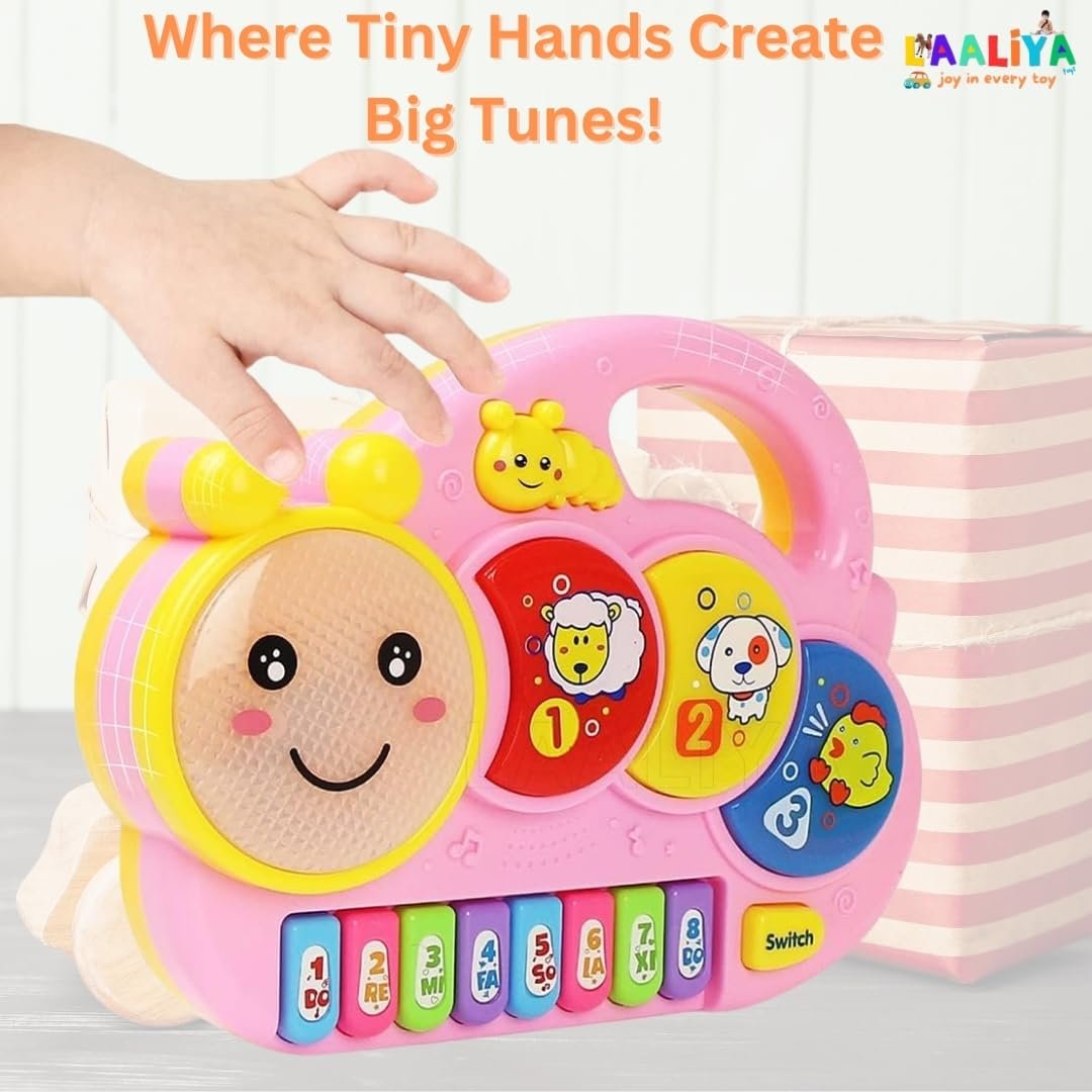 Piano for Kids 5 Years Sound Drum Piano for Kids of Age 2-5+ Piano Keyboard Kids Rhymes Musical Toys Piyano Drum Keyboard Musical Pino Kids Piano for 2-5 Years Paino Mini Piano Baby Drums - Image 6