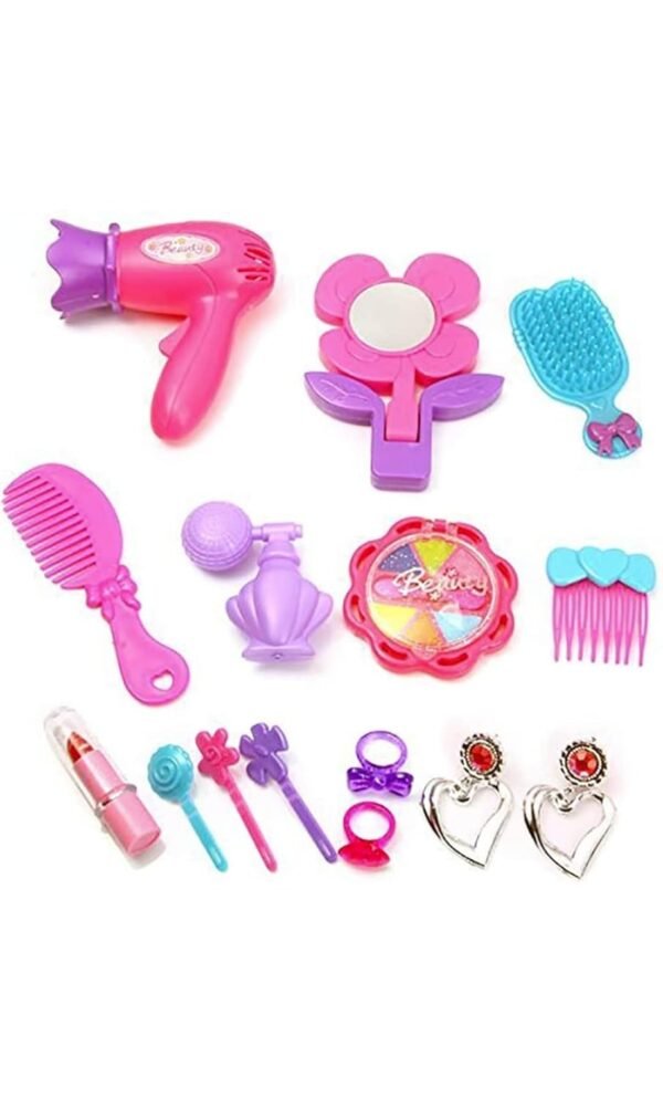 Dream Palace Doll House | Play Set | Girls Doll House | Play Set with Accessories | Dolls with Furniture| Role Play Set|Age for 3-8 Years (Doll House + Beauty Set) - Image 5