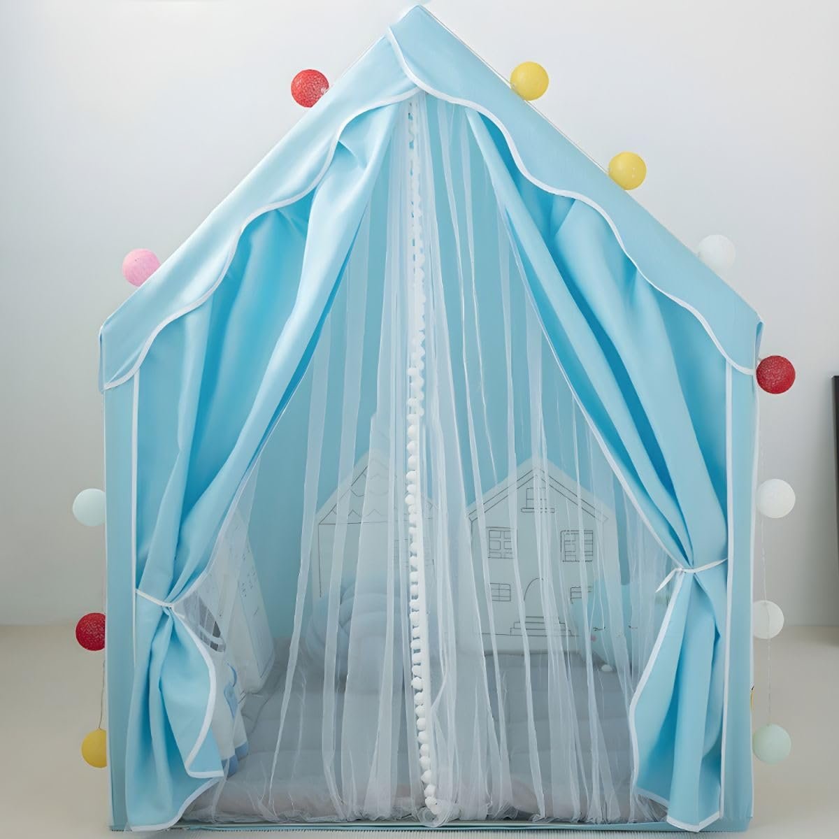 Colorfull and Extremely Light Weight Indoor and Outdoor Kids Play Tent House for 3-8 Years Old Kids Girls and Boys (DNS-052) - Image 3