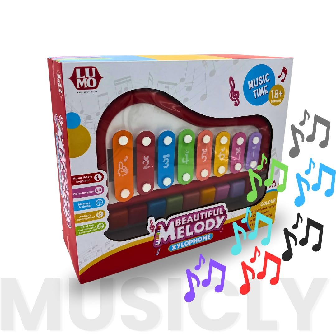 Ohotoys Unlock Joy and Learning: 2 in 1 Baby Piano Xylophone Toy for Toddlers 1-3 Years Old, Multicolored Key Keyboard Xylophone, Preschool Educational Musical Instrument for Kids, Boys, Girls (Large) - Image 6