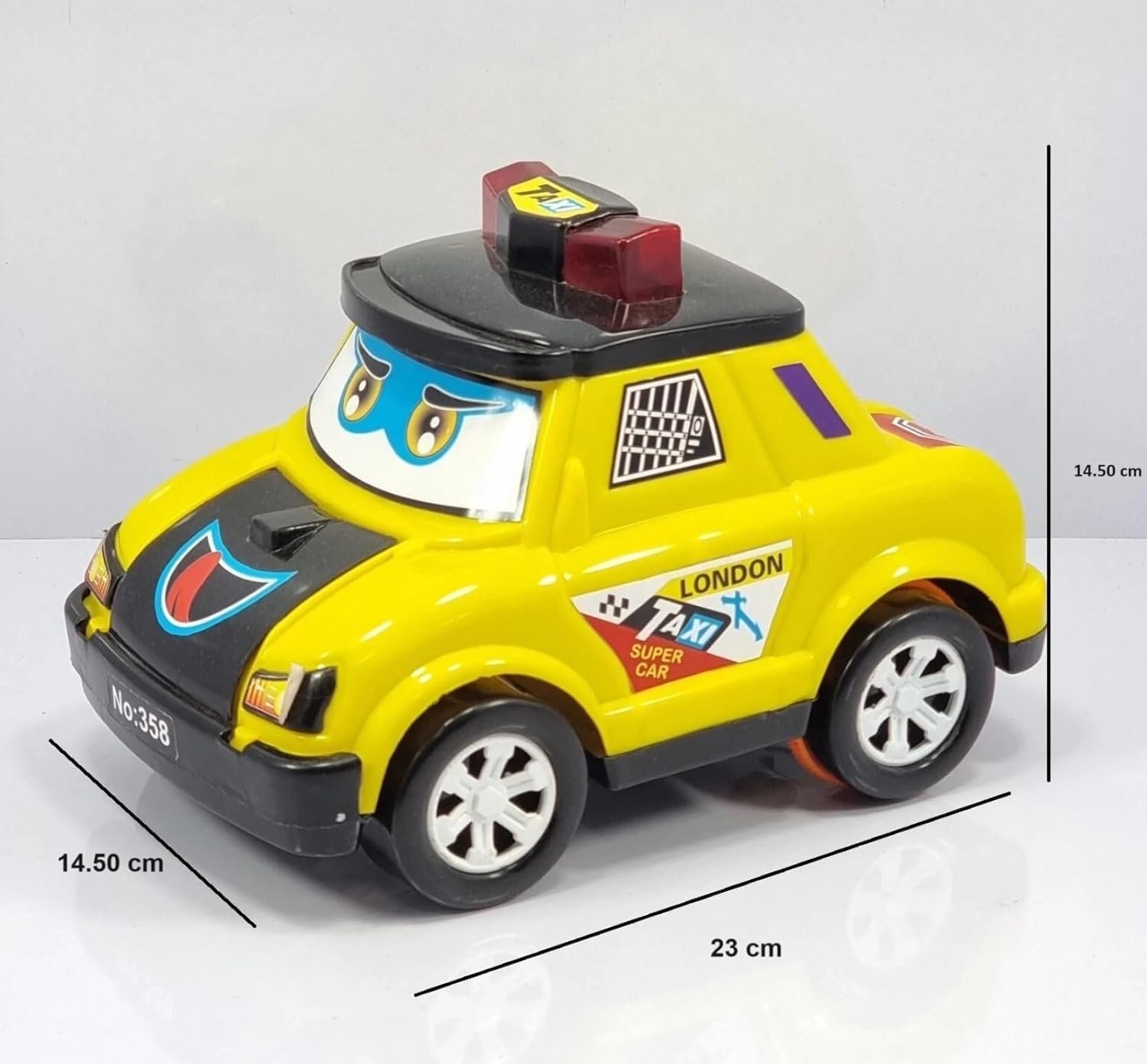 Friction Powered London Taxi Toy Car for Toddlers/Kids/Children | Kids Toys for 2-5 Years | Car Toys for Boys 3-5 | Toy Vehicle | Baby Toy Car - Image 2