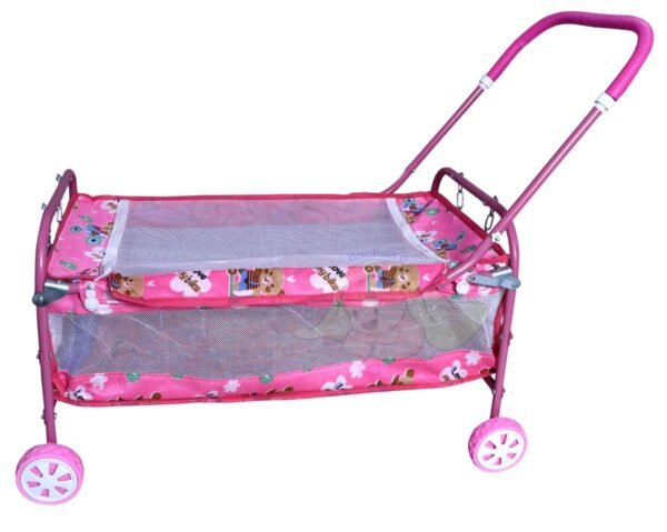 jhula for Newborn Babies with Canopy.Deluxe baggi Swing and Soft Baby Bedding for Kids.Premium Cradle palna for 0 to 2 Year.Dreamy Pink for Girls & Boys.