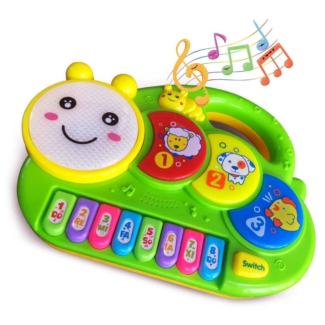 Piano for Kids 5 Years Sound Drum Piano for Kids of Age 2-5+ Piano Keyboard Kids Rhymes Musical Toys Piyano Drum Keyboard Musical Pino Kids Piano for 2-5 Years Paino Mini Piano Baby Drums