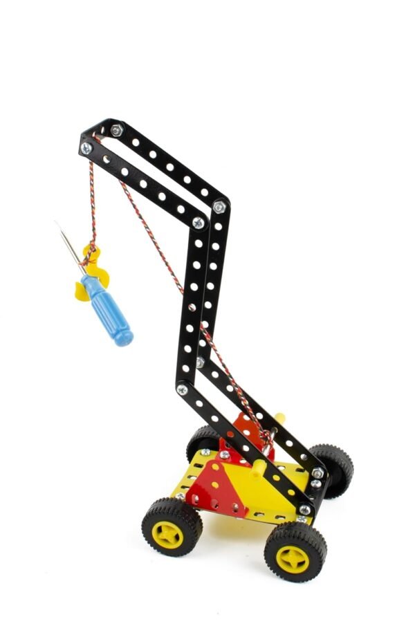 TOY FUN Toyfun Techno Basic, Age 8+ | Stem Mechanical And Educational DIY Toy Kit For Kids | Model Building Engineering Game For Kids | 12 Models | 95+ Metal And Plastic Puzzle Pieces | Multicolor - Image 5