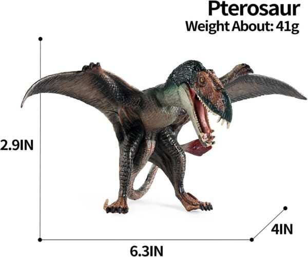 Dinosaur Toy Figure Width-16cm Pterodactyl Dinosaur Toys for Kids & Adults PVC Multicolour | Flying Dino - Image 2