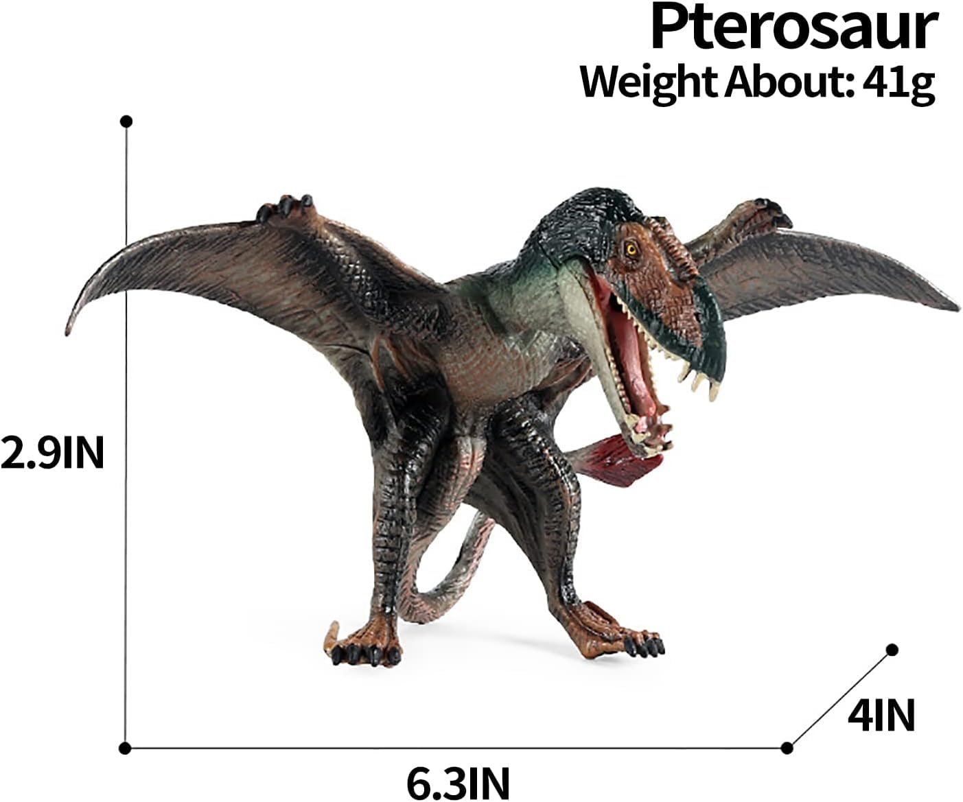 Dinosaur Toy Figure Width-16cm Pterodactyl Dinosaur Toys for Kids & Adults PVC Multicolour | Flying Dino - Image 2