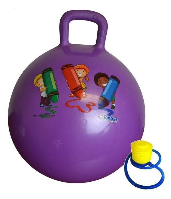 ATHA Hop Bouncing Ball for Kids Ages 3-6 Year, Sit and Bounce Rubber Hop Ball | Jumping Balls for Kids (Multicolor)