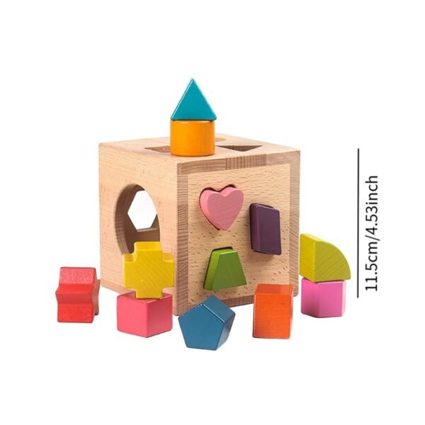 Toy Shape Sorter Intelligence Box Shape Recognition Shape Sorting Box Girls Kids Color - Image 3