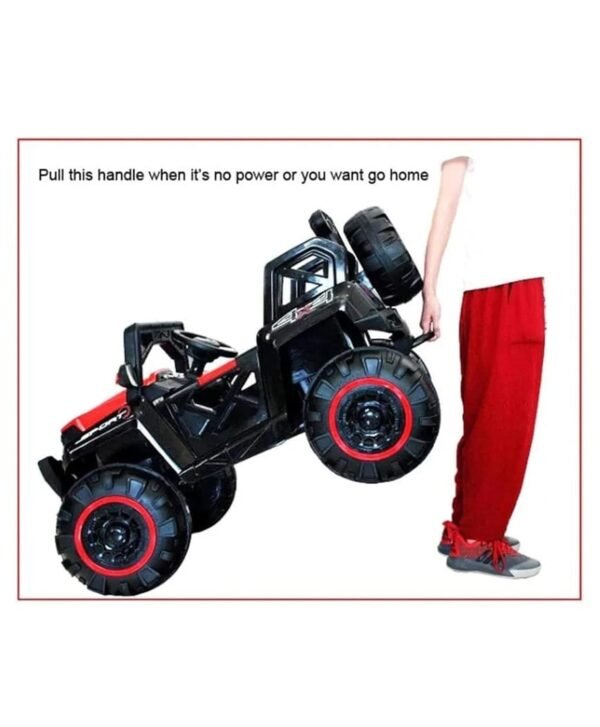 2188 RED Ride on Jeep Rechargeable Battery Operated 4×4 Drive with 6 Motors for 1-9 Yrs Kids - Image 3