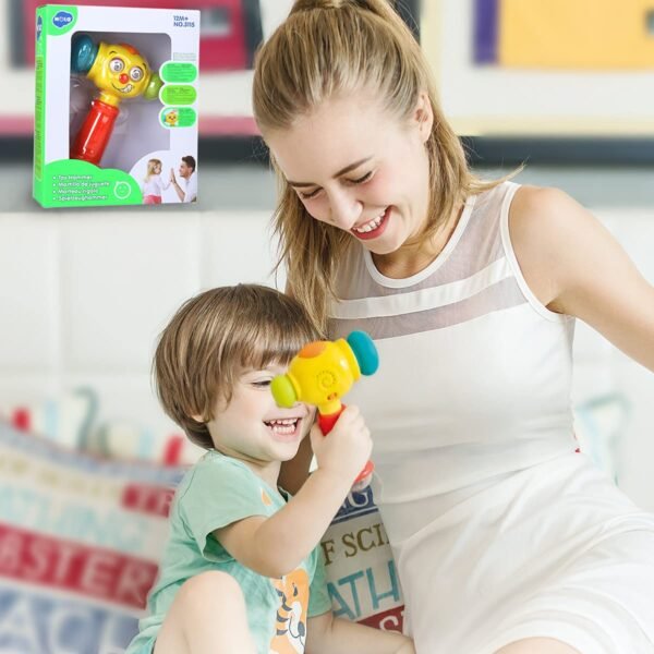 HOLA Baby Toy from 1 Year Music Hammer Game with Rattle, Educational Games Birthday Gift Children\'s Toy from 1 Year Boy Girl with Light and Sound - Image 2