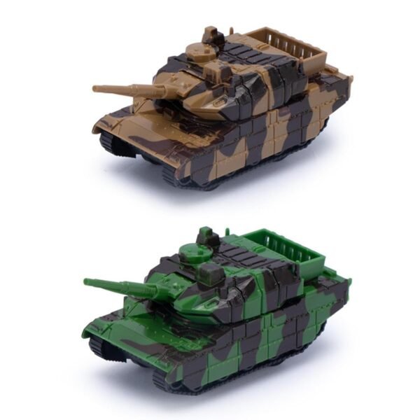 Lyla 4xPull Back Tank Model Toy Realistic Kids Tank for 3-7 Years Old Kids Gift - Image 2