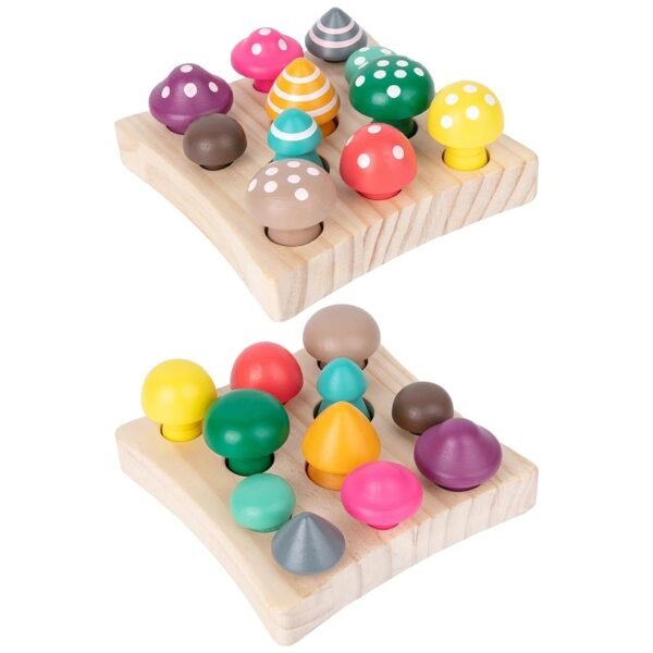 bnf® Mushroom Harvest Game Shape Sorting for Boys Girls Kids with Pattern Baby | Toys for Baby | Developmental Baby Toys - Image 4