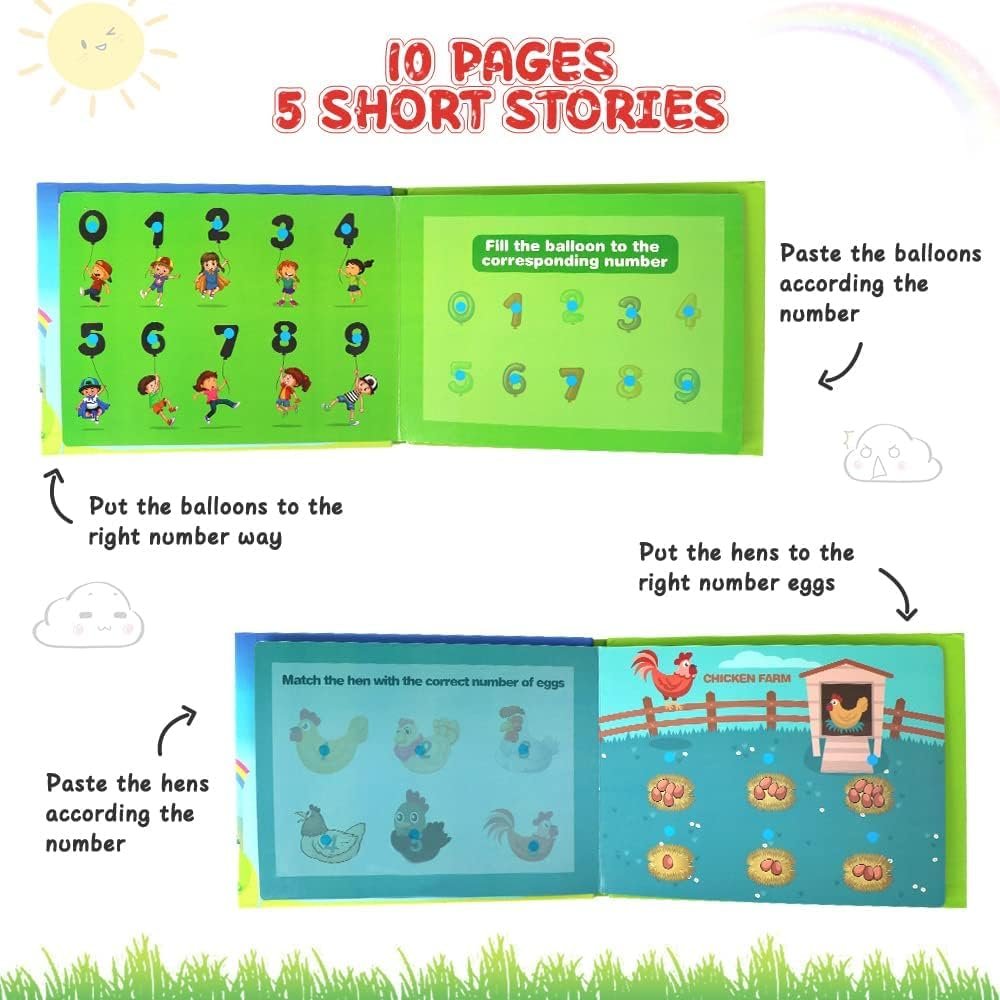 Normie Montessori Quiet Book for Toddlers, Preschool Activity Book for 2 Year Old, Educational Busy Book with Numbers for Kids Learning (Numbers) - Image 3