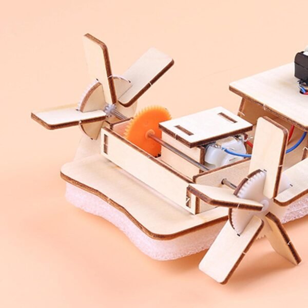DIY Wooden Solar Plane Science Experiment Kit 3D Puzzle for Kid Ship|Toys & Hobbies | Games | Other Games|1 Piece Wooden Solar Toy - Image 2