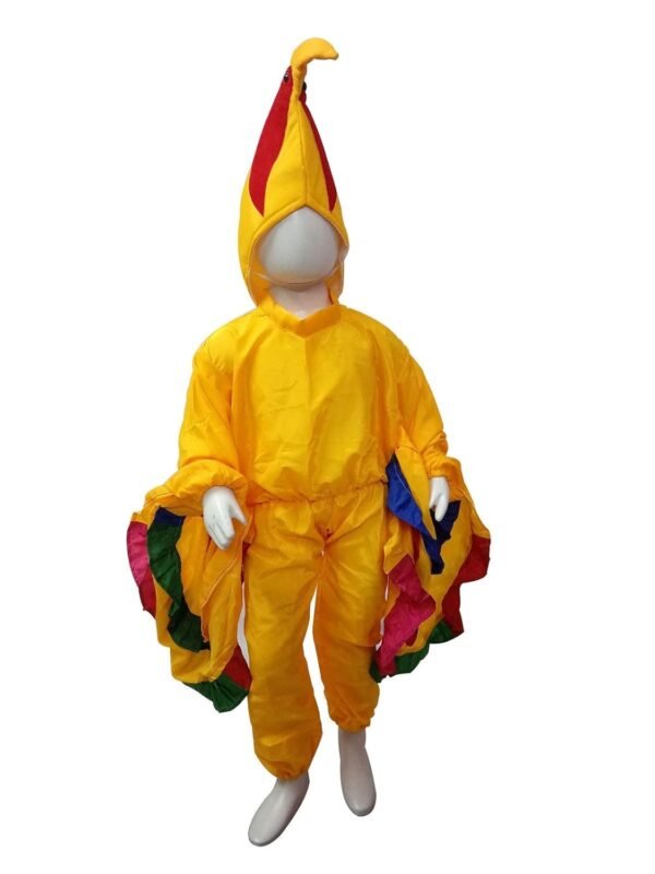 BookMyCostume Yellow Bird Macaw With Multicolor Wings Kids Fancy Dress Costume - Image 5
