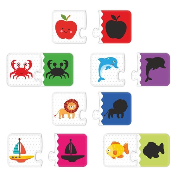 Webby Shadow Match 2 Pieces Learning Pack Jigsaw Puzzle, Montessori Early Educational Pre School Puzzle Toys for 3+ Years Kid - Image 4