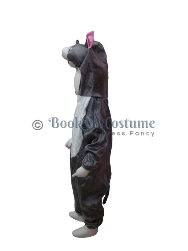 BookMyCostume Grey Cat Cartoon Kids Fancy Dress Costume - Image 4
