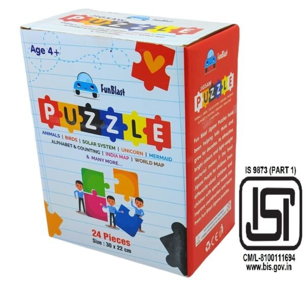 FunBlast India Map Jigsaw Puzzle - Educational and Learning Toy for Boys and Girls, Floor Puzzle for Kids of Age 3-5 Years - 24 Pcs (Multicolor) - Image 5