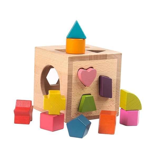 Toy Shape Sorter Intelligence Box Shape Recognition Shape Sorting Box Girls Kids Color - Image 4
