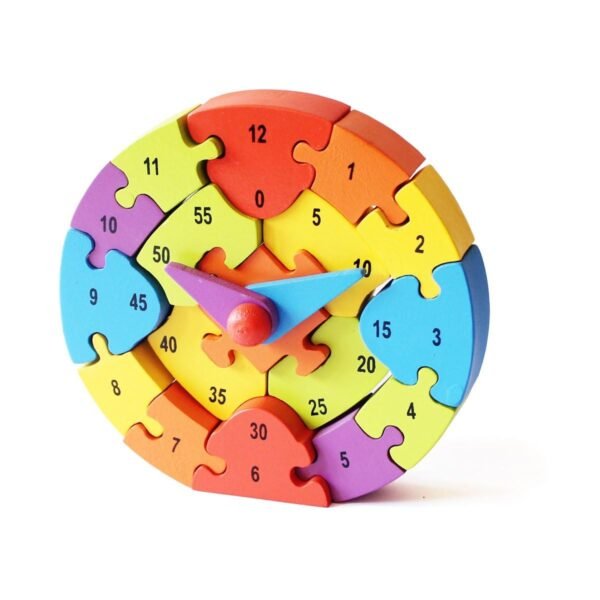 Shumee Wooden 3D Puzzles (Clock Puzzle) | Early Learning Toy | Time Learning | Educational Learning Clock Toy - Wooden Clock - 3-6 Years | Cognitive Toy for Kids
