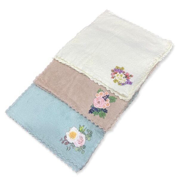 Face Towel/Handkerchief/Rumal Microfiber Small Size -Pack of 12 Pieces - Soft and Super Absorbent Face Towels for Women\'s, Kids and Newborn Babies - 25x25 CM - 1 Dozen - Image 4