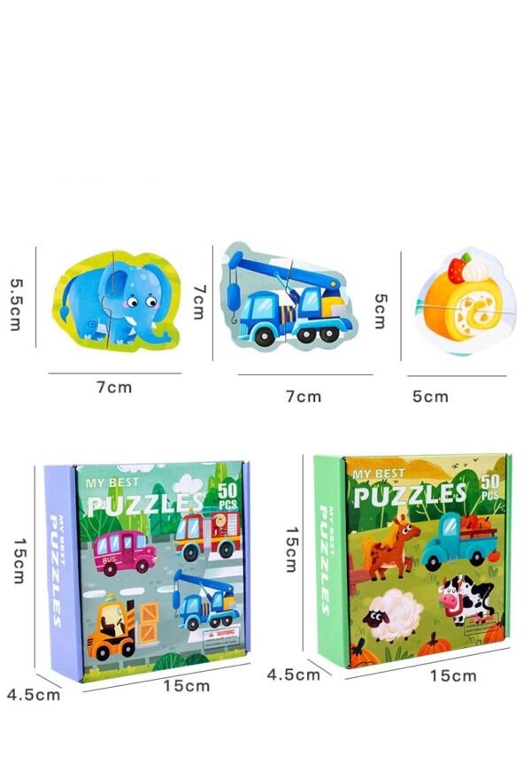 Tiny Toys Wooden Alphabets Learning Jigsaw Puzzle - 2 Pieces Montessori Early Educational Pre-School ABCD Toy for 3+ Years Kids (2Pc Alphabet Puzzle) - Image 6