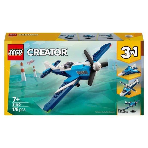 LEGO Creator 3in1 Aircraft: Race Plane Toy Vehicle Playset 31160 Building Blocks Toys for 7+ Gift for Boys and Girls - Image 4