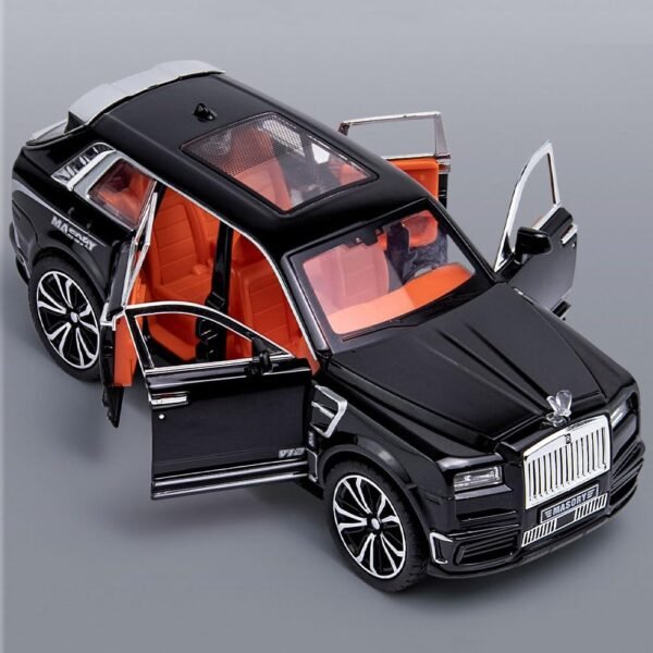 1:32 RR Cullinan Toy car Model Diecast Metal Car for Kids Light Sound Pull Back Openable Door - Image 6
