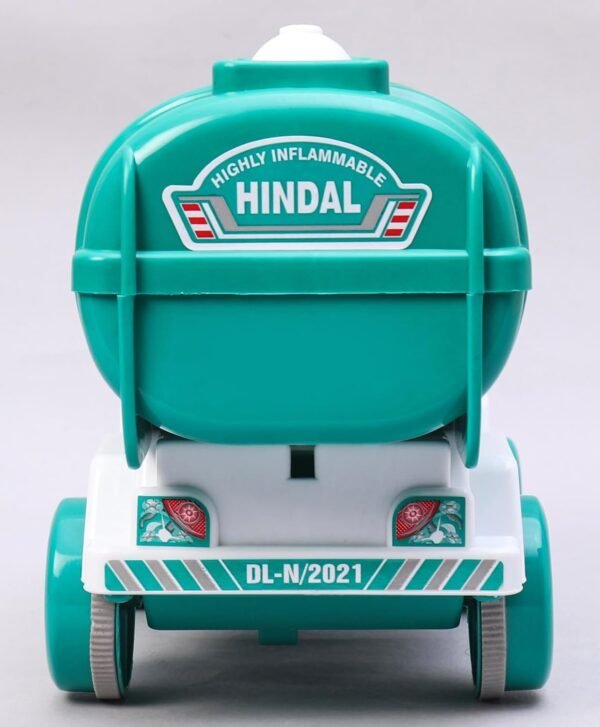 Hindal Oil Tanker Toy for Kids - Push and Go Toy | Friction Powered Durable Quality Material - Plastic | Indoor - Outdoor Play | Age 2 Years and Above (Oil Tanker) - Image 5