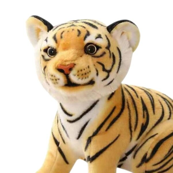 bnf® Adorable Plush Tiger Doll Pillow for Bedding Birthday s Girls Boys Yellow 23cm Baby | Toys for Baby | Plush Baby Toys - Image 2