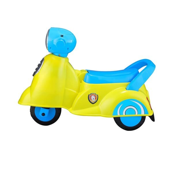 JoyRide Baby Star Ride On with Musical Horn & Light | Backrest and Under Seat Storage for Toys Boys and Girls of Age 1-3 Years, Weight Capacity Up to 20kgs (Yellow) - Image 4