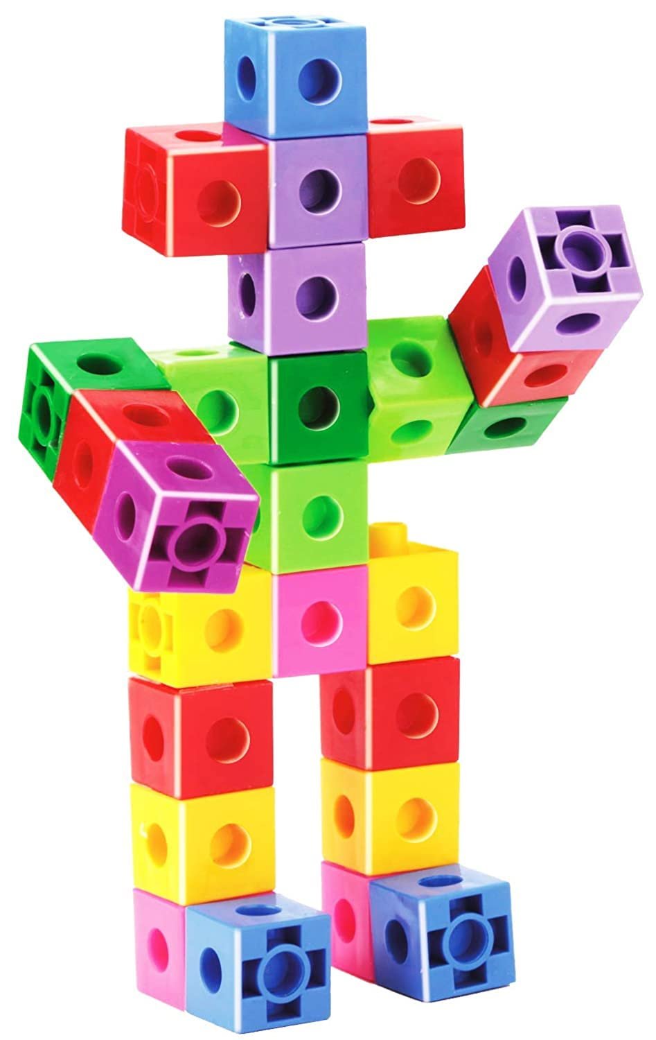 Cubic Blocks, Interlocking, Creative and Learning Educational Toy Set for Kids,Block Game for 3-8 Years Old Kids Boys & Girls,Multi Color,Random Color - Image 4