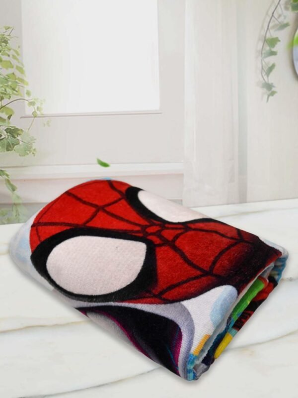 Spidey Water Webs Kids Cotton Bath Towel,Superhero Themed Soft & Absorbent Towel for Boys & Girls, 60x120cm, 350GSM - Image 5