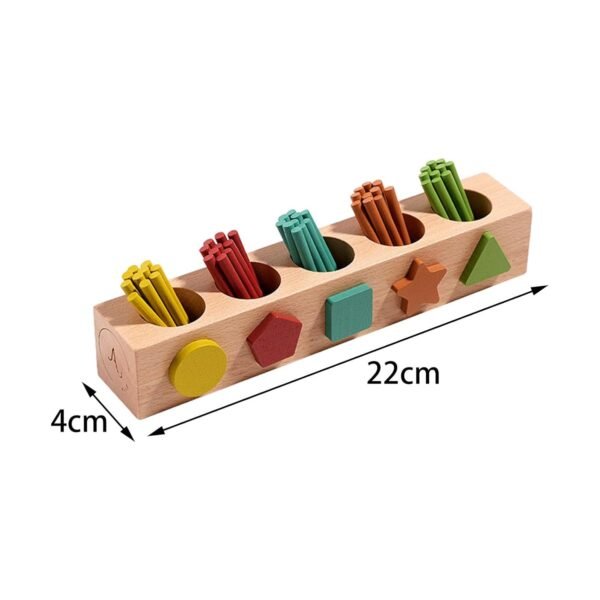 bnf® Shape Color Sorting Toy Montessori Math and Counting Toy for Boys Girls Kids - Image 3