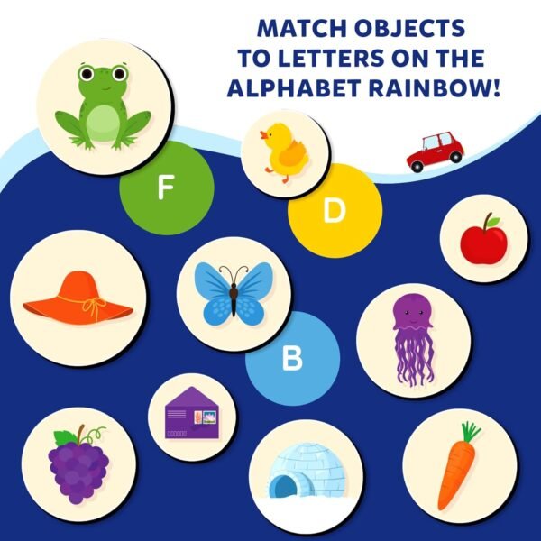 Skillmatics Magnetic Matching Activity - The Alphabet Rainbow, Preschool Learning Toy & Game for Kids, 35+ Magnetic Pieces, Gifts for Girls & Boys Ages 3, 4, 5, 6 - Image 6