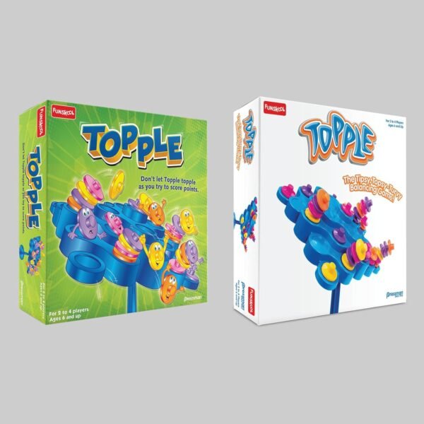 Funskool Topple, Strategy Game, Board Game for kids, Adults, Families, Educational, Fun, 2 to 4 Players, Family Fun, Learning Activity Toy for Childrens, Gift Set for Kid, Ages 6+ Years - Image 6