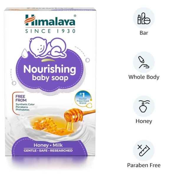 Himalaya Nourishing Baby Soap 75 Gm - Image 2