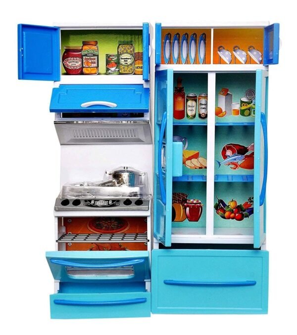 Plastic 42 Pcs Big Size Kitchen Playset | Musical & Light Kitchen Set Toy for Kids with Sound and Accessories Set for 4 Year Old (Multicolor) - Image 4